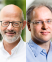 Niels Christian Nielsen and Henrik Birkedal each receive a Villum Synergy grant for data-driven projects. (Photos: Lars Kruse and Lise Balsby, respectively)