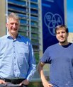 Professor Kurt Gothelf and Ph.D. Angel Santorelli. (Photo: Aarhus University) 