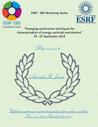 PhD student Alexander B. Jensen receives poster prize at the European Synchrotron Radiation Facility. (Image: Alexander B. Jensen)