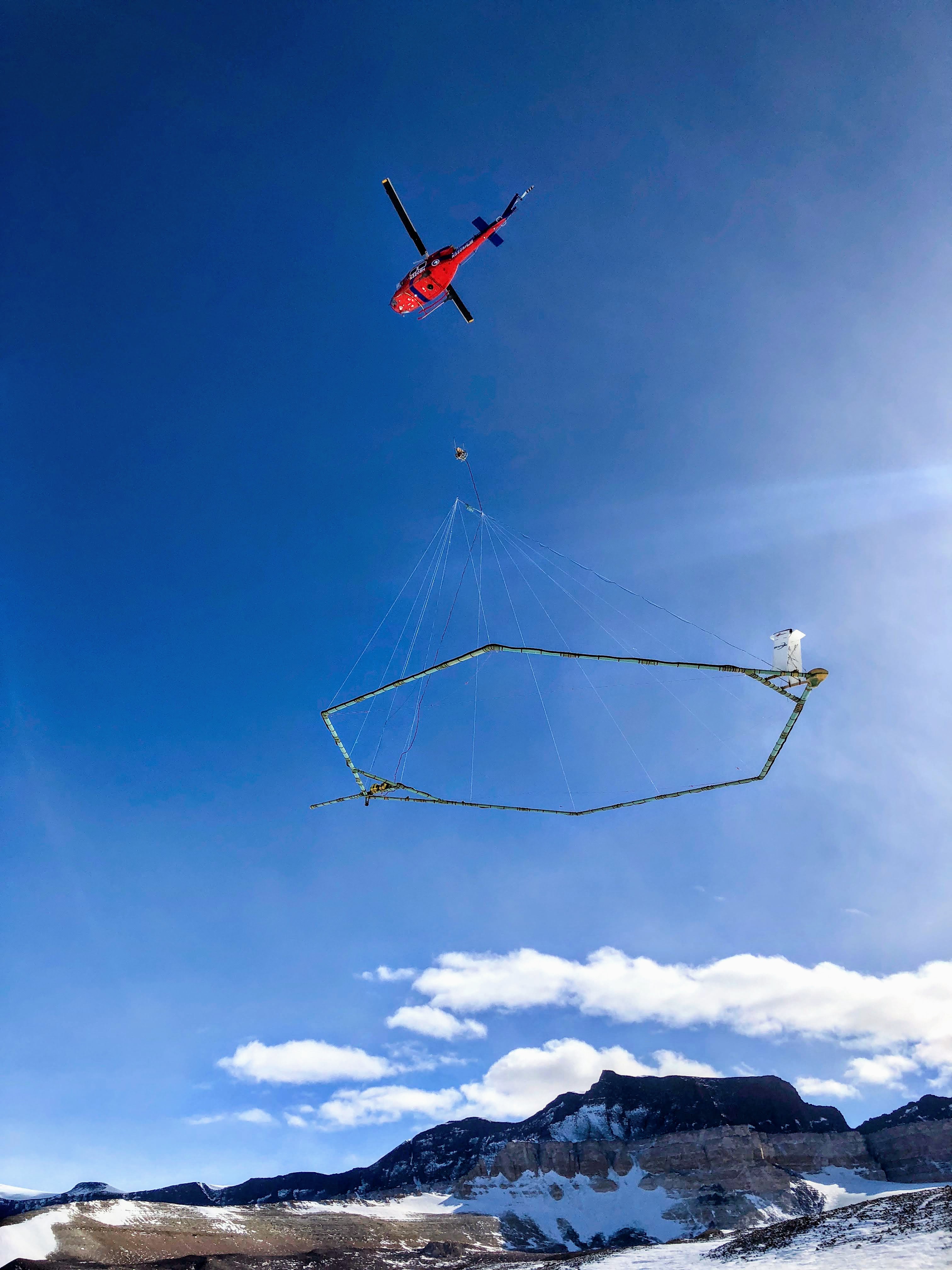 SkyTem Helicopter groundwater detection.